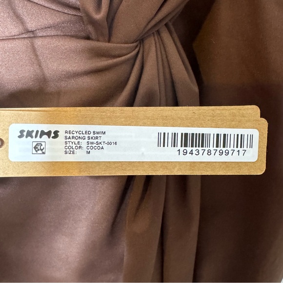 NWT! Skims Swim Sarong Skirt Cover-Up - Cocoa (Brown) - Size Medium - Picture 6 of 7